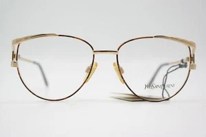 Vintage Brille YVES SAINT LAURENT 4003 Y106 Gold Schwarz Mehrfarbig Oval - Bild 1 von 6