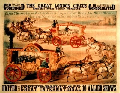 The Great London Circus Sangers Royal British Managerie Poster 18x12 - Image 1 of 3