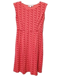 Boden Ledbury Dove Print Jersey Knit Fit & Flare Dress Size US 4P - Picture 1 of 4