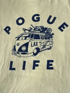 Pogue Life LAX Volkwagan Bug Yellow Gildan Travel Graphic T Shirt Size Large - Picture 1 of 6