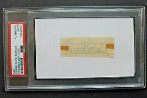 Frank Shellenback (d.1969) Chicago White Sox Autographed 3x5 Card Signed PSA - Picture 1 of 3