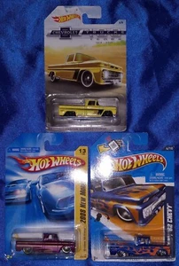 Hot Wheels '62 Chevy Pickups - Wärmeflotte - 100 Jahre und 2008 Magenta neues Modell - Bild 1 von 2