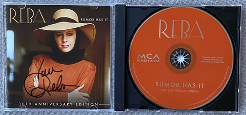 Reba McEntire Signed In Person Rumor Has It CD Cover - Authentic, Country Music Cover