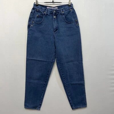 Jeans feminino vintage Zena jeans cônico tamanho 14 azul denim anos 90 Y2K M262 -2 - Imagem 1 de 4