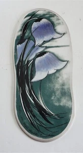 Placa de arte de pared vintage moderna Arabia Finlandia 15" campanas azules Helja Liukko-Sundstrom - Imagen 1 de 5