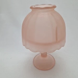 Teelichthalter Glas Feenlicht Rosa Vintage USA Fairy Light Westmoreland 13cm - Bild 1 von 10