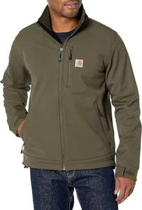 $120 carhartt Rain Defender® Relaxed Fit Heavyweight Softshell Jacket | Moss | M - Picture 1 of 15