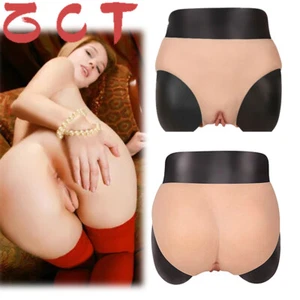 Mutandine in silicone vagina finta fianchi paffuti biancheria intima pantaloni crossdresser - Foto 1 di 16