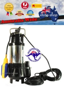 Submersible Vortex Sump Pump - Premium Dirty / Grey Water, Sewerage Water Pump - Picture 1 of 1