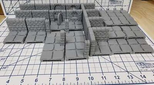 Dungeon Stone Starter Set 26 piastrelle! - OpenLock - Openforge - DND - Pathfinder - - Foto 1 di 7