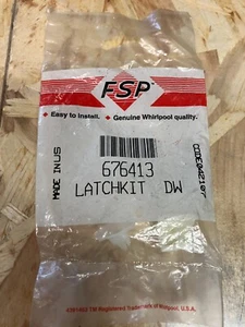 676413 Whirlpool Dishwasher Latch Kit - Picture 1 of 2