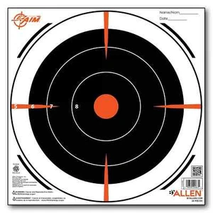ALLEN Company EZAim 8 Inch Bullseye Paper Targets 12 pack - Picture 1 of 3