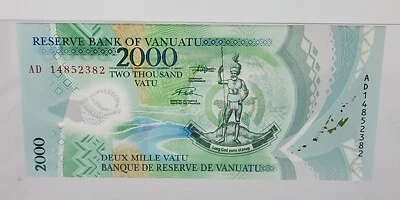 Vanuatu, 2000 Vatu, 2014, POLYMER, Birds - Image 1 of 4