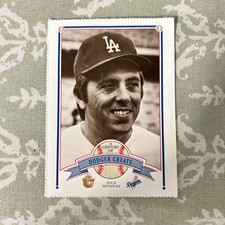 1989 Smokey The Bear Century Of Los Angeles Dodger Greats Rick Monday #90!