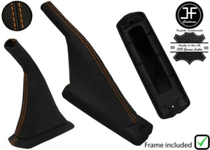 Für VW Golf MK2 Mkii Gti G60 Rallye Handbremse Leder + Basis Set Orange Naht - Bild 1 von 3