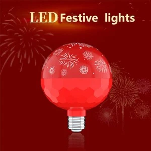 Buona Fortuna Capodanno Lampadina Colorata Festa LED Luce Notturna Decorazione Casa - Foto 1 di 12