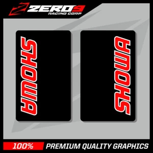 CALCOMANÍAS DE HORQUILLA SUPERIOR SHOWA MOTOCROSS GRAPHICS MX ENDURO NEGRO ROJO - Imagen 1 de 5