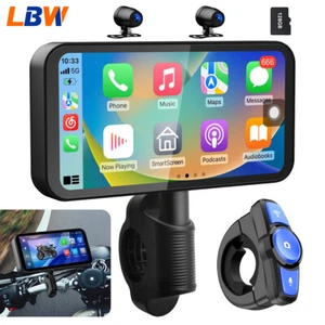 Pantalla táctil portátil de 6,25 pulgadas para motocicleta inalámbrica CarPlay IP67 impermeable - Imagen 1 de 7