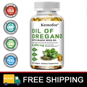 Aceite de Orégano con Aceite de Semilla Negra 6.000 Mg Cápsulas - Salud Digestiva e Inmune - Imagen 1 de 13