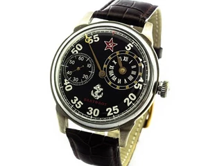 Large Wristwatches Men's Mechanical Big Watch Russian Regulator Navy - Picture 1 of 6
