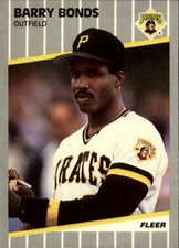 1989 Fleer Pittsburgh Pirates Baseball Card #202 Barry Bonds