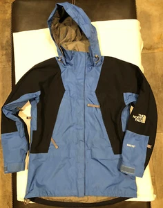 THE NORTH FACE Gore-Tex Jacket Coat Blue Black Women’s Size Small Hooded - Picture 1 of 10