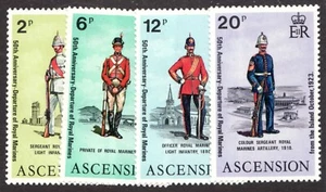 1973 Ascension Island Sc# 173-76 Royal Marines in Regalia. MNH Cv$11 - Picture 1 of 1