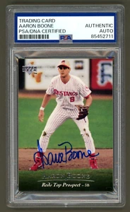 Aarone Boone Signed 1994 Upper Deck Card #95 (PSA) Reds Prospects Auto - Picture 1 of 2