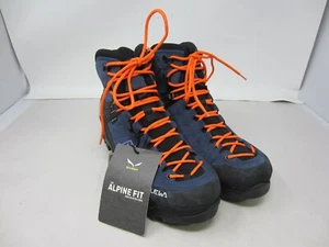 SALEWA Men's 9 Mountain Trainer Mid Gore-Tex Approach Hiking Boots - Dark Denim - Picture 1 of 12