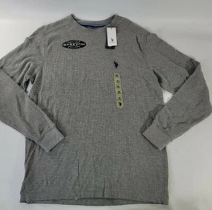 Shirt Size M Med "US Polo Assn" Brand Grey Thermal Material Long Sleeve - Picture 1 of 1