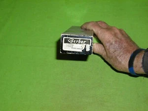 VTG OEM PETE GERBER U.S.A. LEGENDARY BLADES CUSTOM 300B BLK/GOLD EPT BX W/PL SLE - Picture 1 of 7