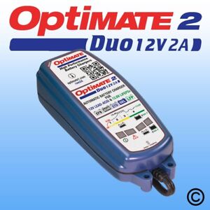 OptiMate 2 Duo Battery 12V 2A Smart Charger - Maintainer Optimiser / Charger