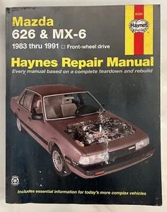 Haynes 61041 Mazda 626 & MX-6 1983 thru 1991 Front Wheel Drive Repair Manual - Picture 1 of 4
