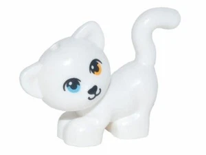 LEGO Animal Friends White Cat Standing Looking Left - Picture 1 of 1
