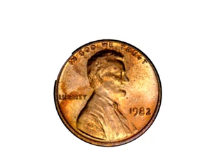1982 P Philadelphia Lincoln Memorial Cent Penny DDO Error Off Center WoodY #8210 - Picture 1 of 8