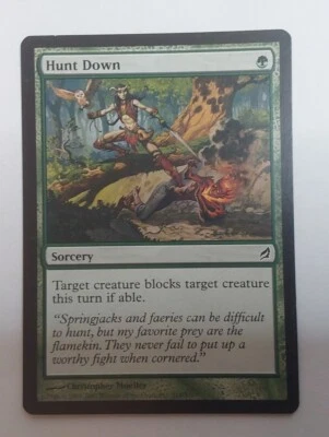 MTG Magic The Gathering Card Hunt Down Sorcery Green Lorwyn - Image 1 of 2