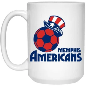 Memphis Americans Mug 15 oz. Glossy Ceramic | MISL Soccer Team - Picture 1 of 5