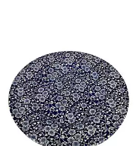 Queens Calico Cobalt Blue & White Floral Porcelain 10 3/4" Dinner Plate - Bild 1 von 7
