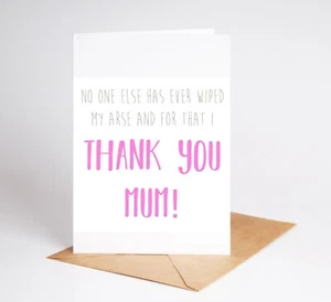 Funny Mothers Day Card Funny Rude Birthday Card For Mother Mum Nan BC023 - Picture 1 of 3