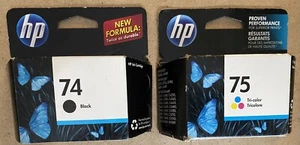 GENUINE NEW HP 74/75 (CB335WN/CB337WN) Ink Cartridge 2-Pack-Expired - Picture 1 of 3