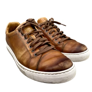 Scarpe Magnanni Fede Uomo 10.5 Marrone Sneaker Academia Viaggio Classico Ufficio Casual - Foto 1 di 12