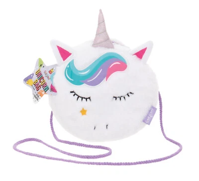 Plush Unicorn Bag Purse Cute Girls Handbag Cross Body Childrens Christmas Gift
