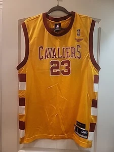 LeBron James Cleveland Cavaliers Reebok Hardwood Classics 1975-76 NBA Jersey L - Picture 1 of 6