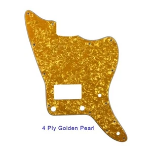 US Fender Jazzmaster Pickguard PAF &bridge post/holes upper control,Golden Pearl - Picture 1 of 2