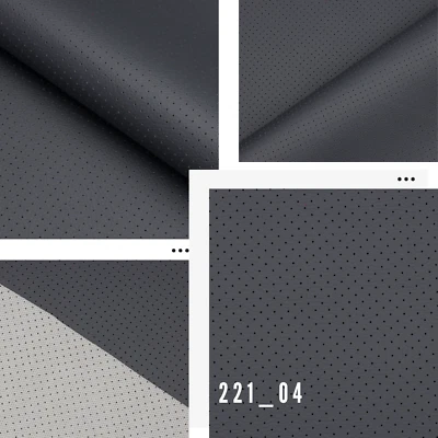 FORTIS Kunstleder Autostoff PREMIUM Perforiert T221_04 Anthrazit