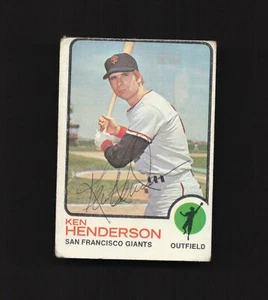 1973 Topps #101 Ken Henderson Autogramm - Bild 1 von 3