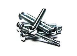 (1000) #10 x 1-1/2" Maschinenschrauben - Rundkopf (Schlitz) - Zink - Bild 1 von 1