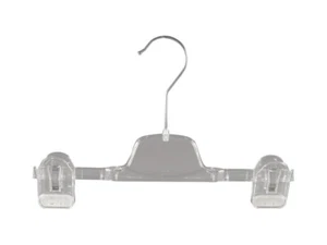 Kleiderbügel für Hosen, Clipbügel, Kinderkleiderbügel, 28 cm, clear NEU 15 Stück - Bild 1 von 4