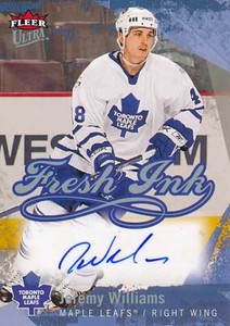 2007-08 Ultra FRESH INK #WI JREMY WILLIAMS - Toronto Maple Leafs