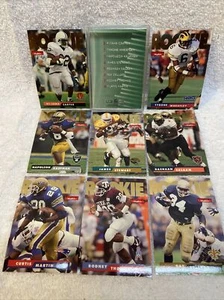 SkyBox Impact Rookie Running Back 1995 set completo 9 carte bonus Curtis Martin+ - Foto 1 di 9
